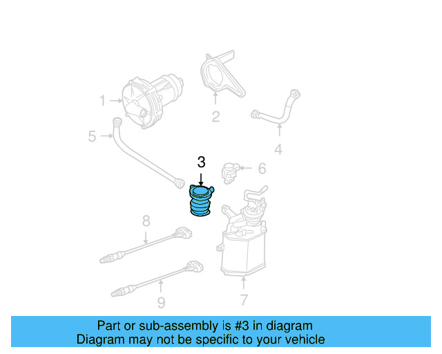 Secondary Air Injection Control Valve 06A-131-351-J - View 2