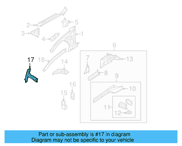 Front Support 7L0-805-458-F - View 3