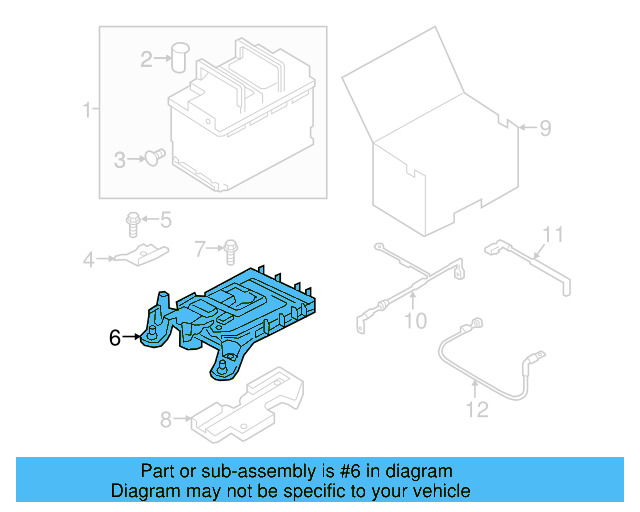 Battery Tray 1K0-915-333-H