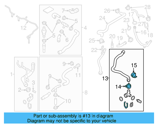 Lower Hose Holder 1K0-121-093-B - View 16