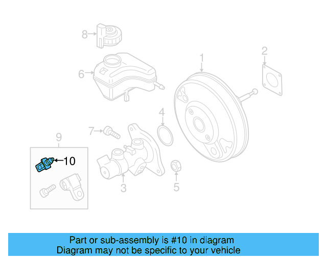 Pressure Sensor Clip 8P0-611-671 - View 9