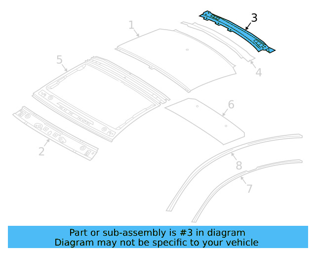 Rear Header 3G8-817-465 - View 4