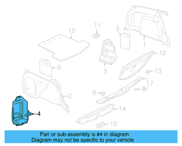 Storage Pocket 3B9-867-705-H-B41 - View 10