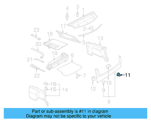 Tie Down 1J0-864-203-B-Q70 - View 5