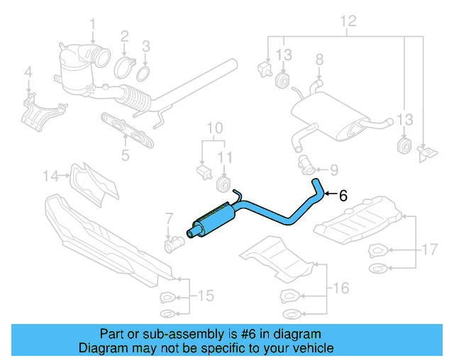 Rear Muffler 5GM-253-609-AG - View 6