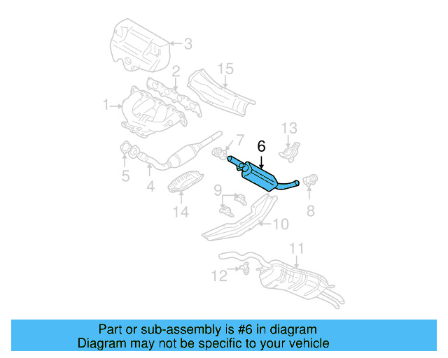 Exhaust Muffler 1J0-253-209-Q - View 6