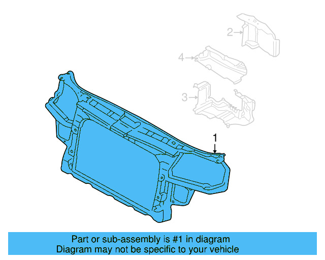 Radiator Support 1J0-805-588-AE - View 10