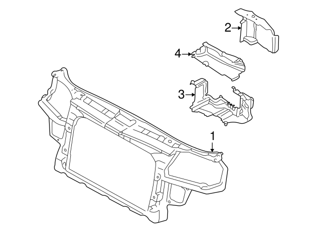 Radiator Support 1J0-805-588-AE - View 5