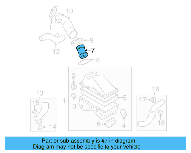 Mass Air Flow Sensor 07C-906-461 - View 7