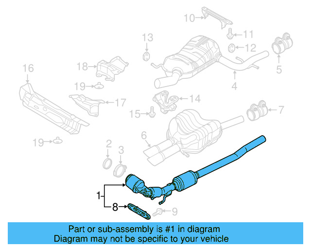 Converter & Pipe 5C0-254-501 - View 9