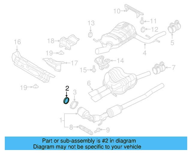 Converter & Pipe Gasket 5Q0-253-115-B - View 33