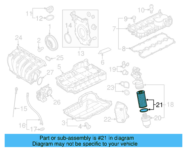 Oil Filter 06D-115-562 - View 13