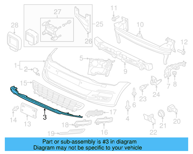 Retaining Strip 5GM-805-915-9B9 - View 8