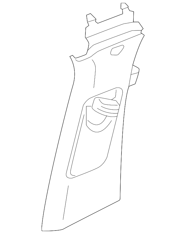 Upper Center Pillar Trim 11K-867-243-4PK
