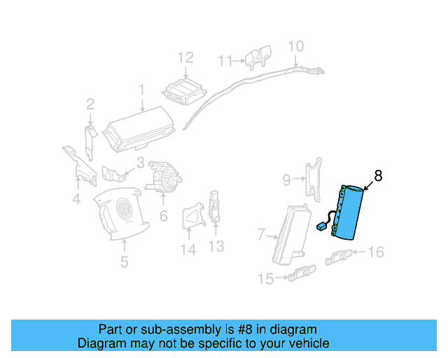 Side Impact Inflator Module 3D0-880-242-C - View 4