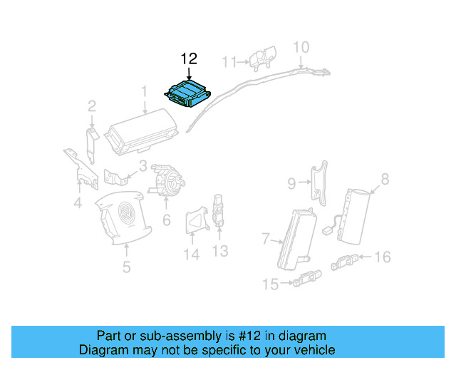 Control Module 3D0-909-601-E-00G - View 3