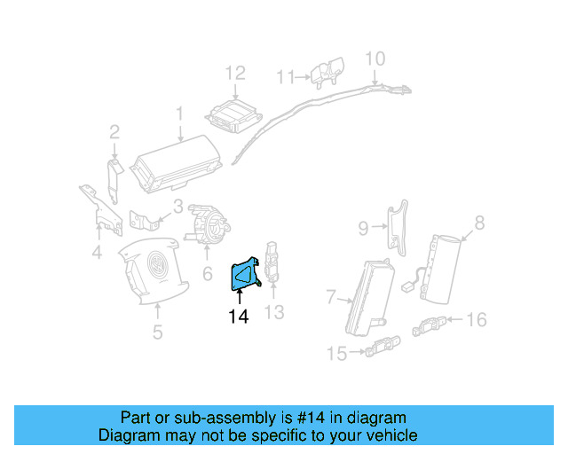 Impact Sensor Bracket 3D0-972-320 - View 3