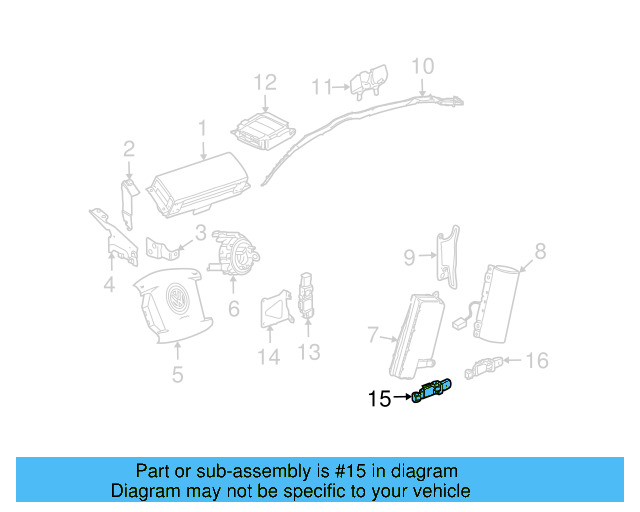 Side Impact Sens 4B0-959-643-E - View 11