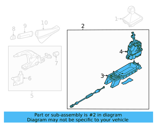 Shifter Assembly 5Q1-713-025-BM - View 3