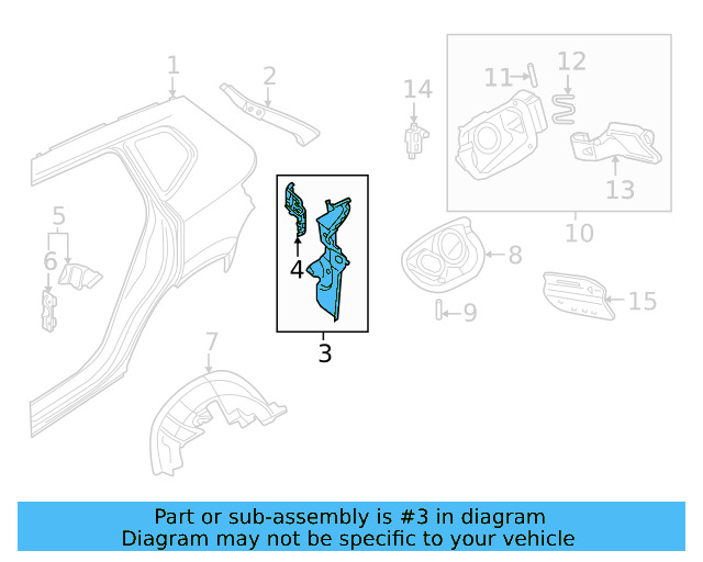 Tail Lamp Pocket 2GJ-813-320 - View 3