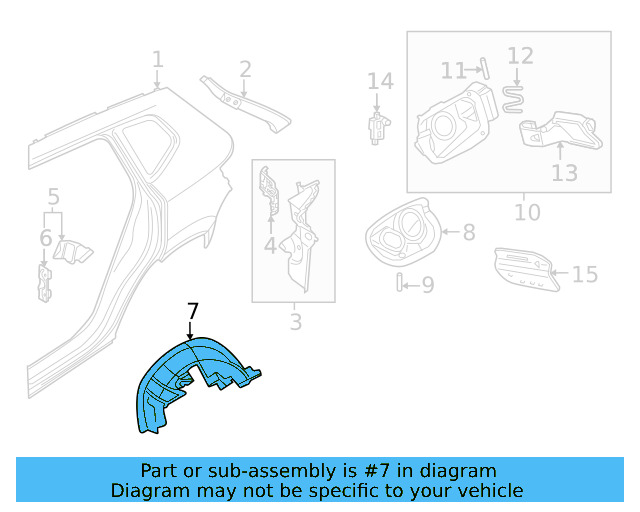 Wheelhouse Liner 2GJ-810-971-A - View 3