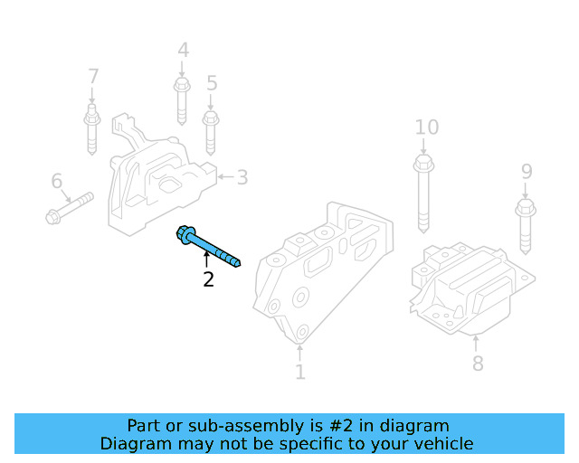 Side Support Mount Bolt N-910-214-03 - View 6
