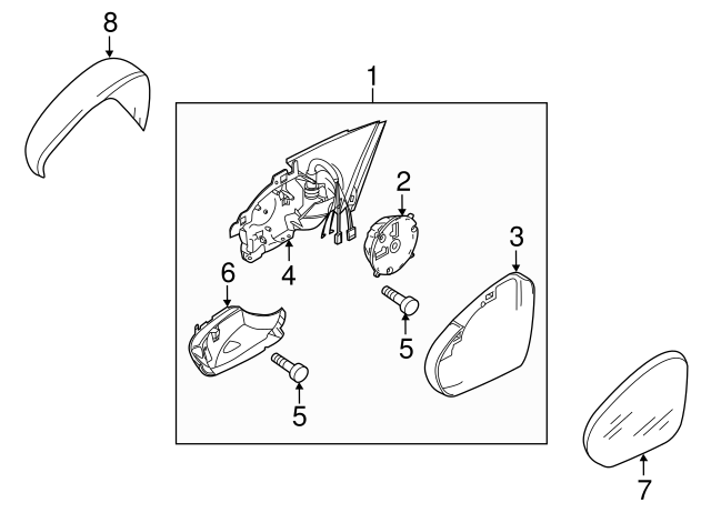 Housing Assembly 5K0-857-507-AD-9B9 - View 13