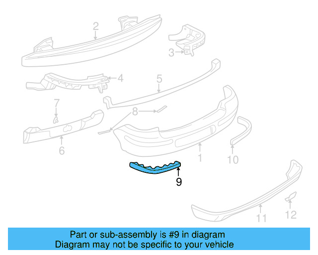 Molding (Unpainted) 1e0807424gru - View 2