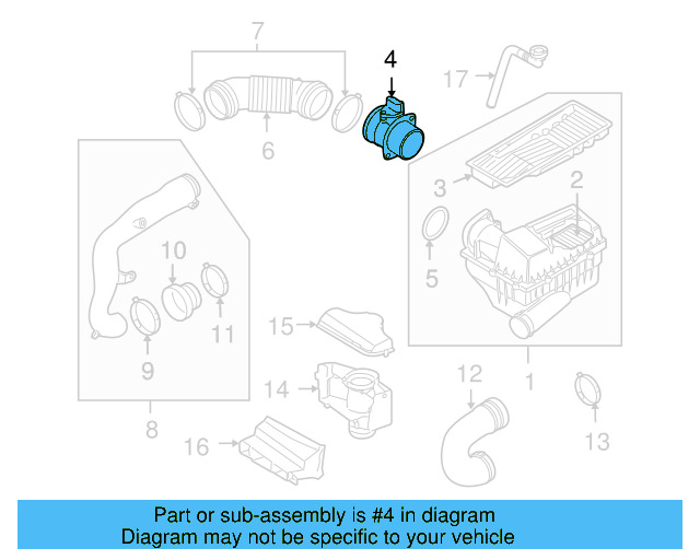 Air Mass Sensor 038-906-461-BX - View 9