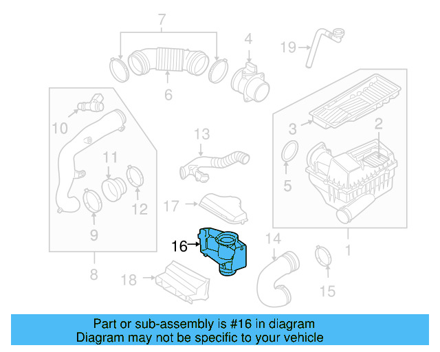 Inlet Connector 1K0-805-962-A-9B9 - View 8