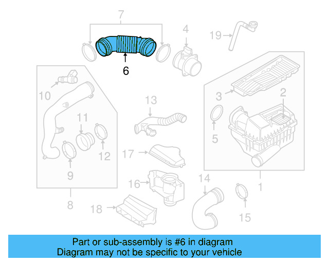 Connector Pipe 1K0-129-684-B - View 6