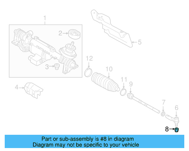 Outer Tie Rod Lock Nut N-909-429-02 - View 23
