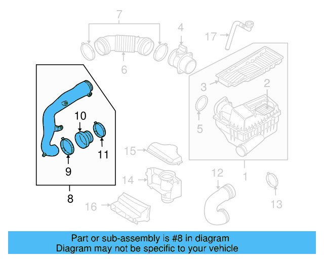 Inlet Duct 1K0-805-971-C-9B9 - View 46