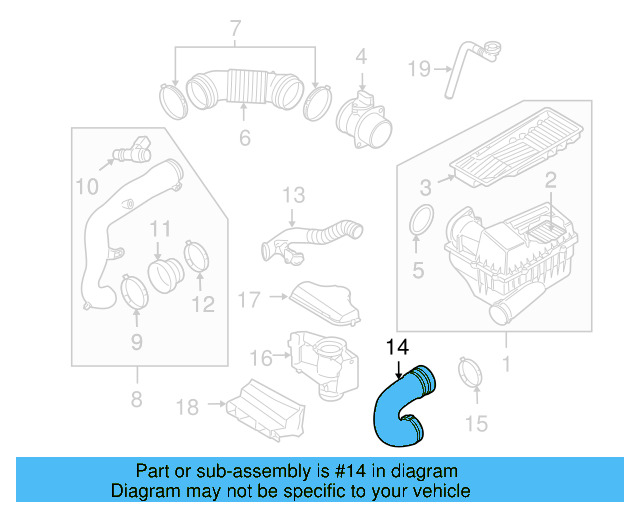 Inlet Connector 1K0-805-962-A-9B9 - View 9