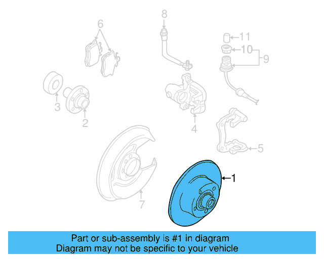 Rotor 8D0-615-601-A - View 3