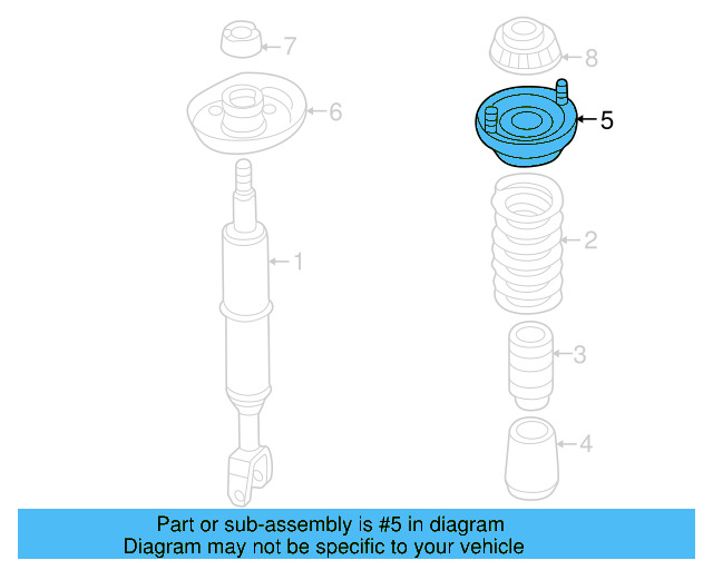 Spring Seat 8D0-412-065 - View 4