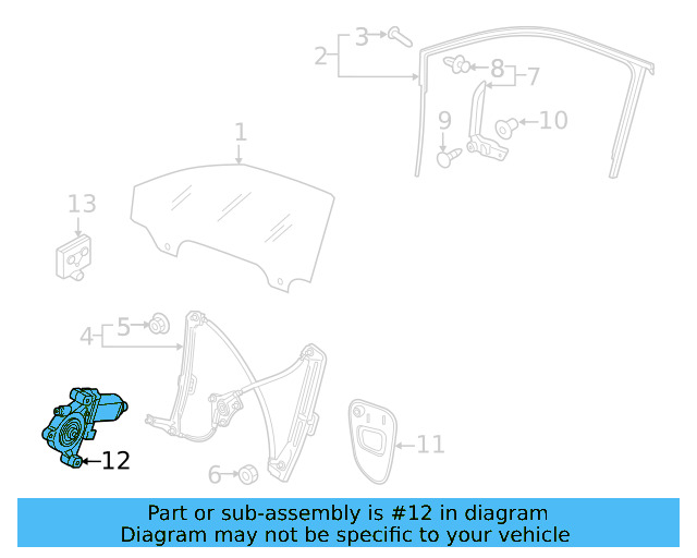 Window Motor 5Q4-959-802-B - View 14