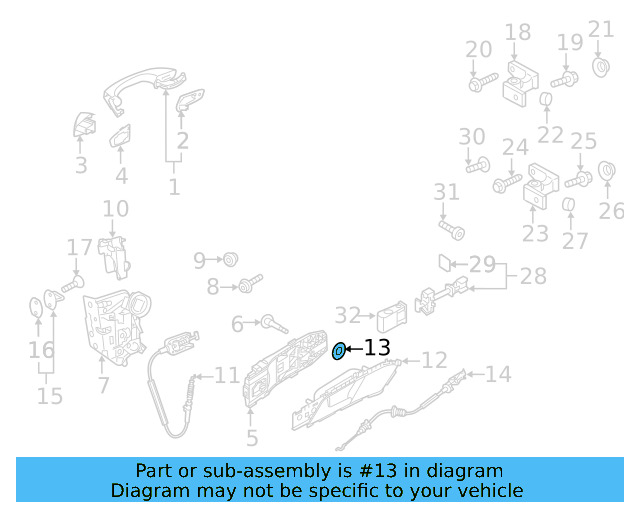Handle, Inside Retainer N-911-216-01