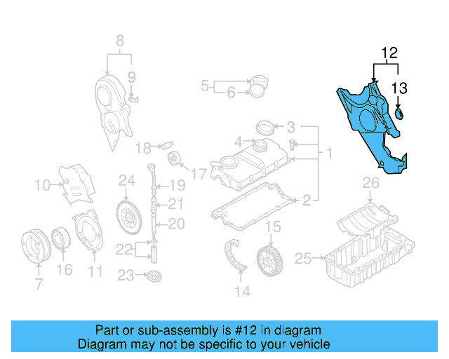 Timing Belt 038-109-119-M - View 8