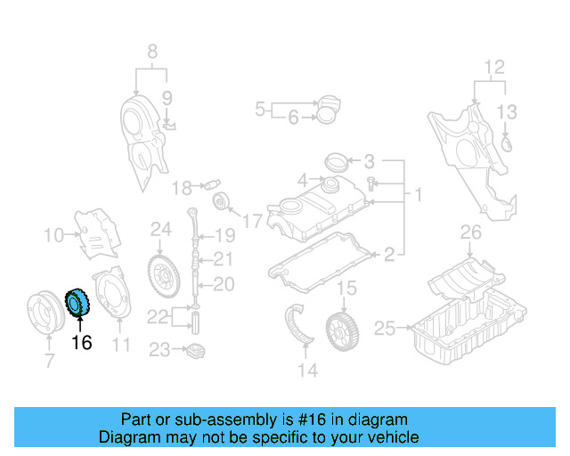 Engine Timing Belt Idler 038-109-244-R - View 8