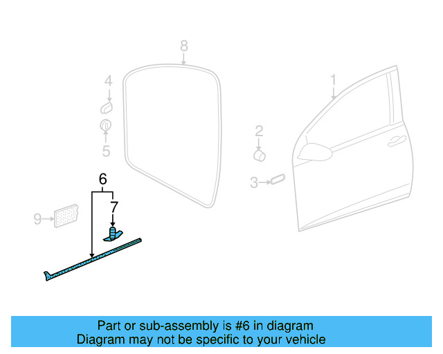 Door Weather 5K3-837-675-A - View 8