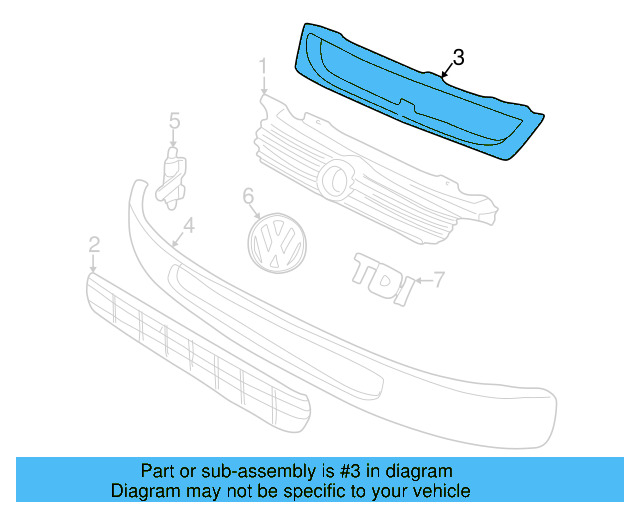 Bezel 7D0-853-661 - View 3