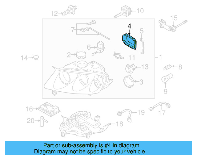 Headlight Bulb Cap 7L6-941-608 - View 18