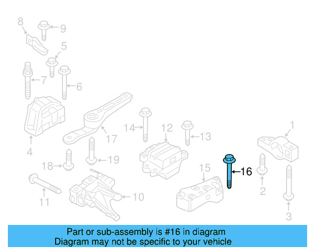 Gear Assembly Mount Bolt N-105-524-02 - View 108