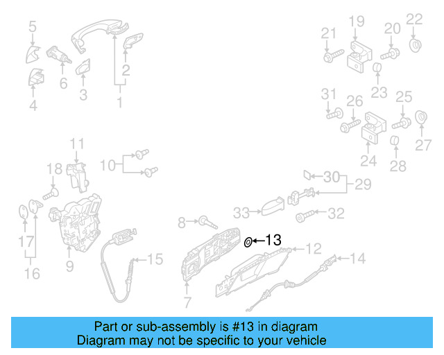 Handle, Inside Retainer N-911-216-01 - View 9