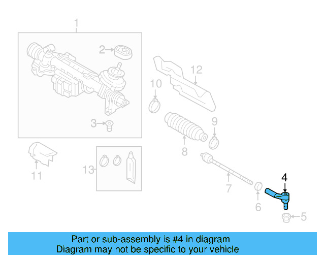 Outer Tie Rod 1K0-423-811-K