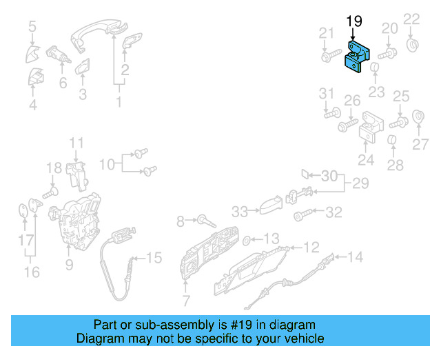 Door Hinge 8K0-831-401-D - View 58