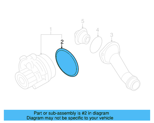 Water Pump Assembly Seal 06A-121-119 - View 37