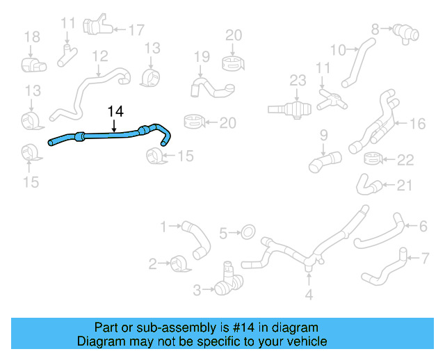 Overflow Hose 1K0-122-447-GC - View 17