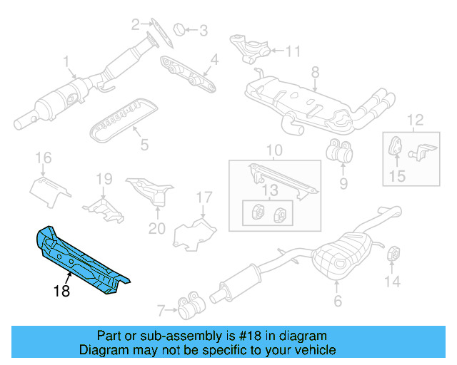Exhaust Heat Shield 5K0-825-635 - View 26